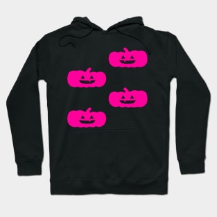 Squat Jack-O-Lantern Tile (Hot Pink) Hoodie